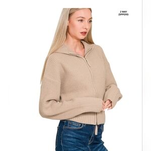 Women's Tan Sweater